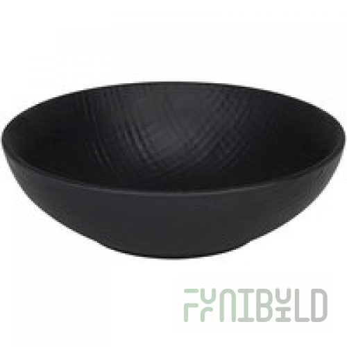 Cal-Mil Sedona 22 oz. Textured Black Coupe Melamine Bowl