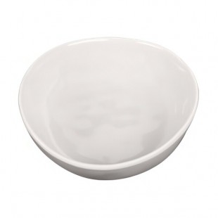 Elite Global Solutions Maya 10 oz. Cream Reactive Glaze Irregular Round Melamine Bowl - 6/Case Elite Global Solutions Maya 10 oz. Cream Reactive Glaze Irregular Round Melamine Bowl - 6/Case