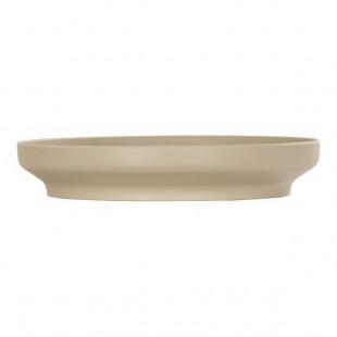 Cal-Mil Nova 132 oz. Taupe Round Coupe Melamine Bowl / Plate - 6/Case