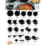 Elite Global Solutions Illogical 4 oz. Black Faux Cast Iron Melamine Pot - 6/Case