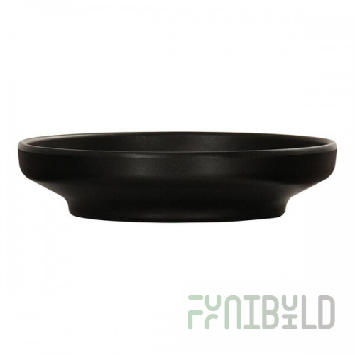 Cal-Mil Nova 42 oz. Black Round Coupe Melamine Bowl / Plate - 6/Case