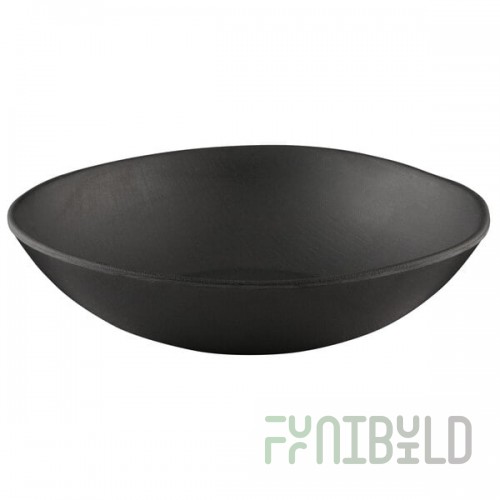 Elite Global Solutions ECO2418 Greenovations 24 oz. Black Round Melamine Bowl - 6/Natural bl - 6/Case