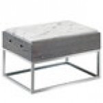 Cal-Mil 3822-9-83 Ashwood Gray Oak Wood Riser with Melamine Marble Tray - 15 Cal-Mil 3822-9-83 Ashwood Gray Oak Wood Riser with Melamine Marble Tray - 15
