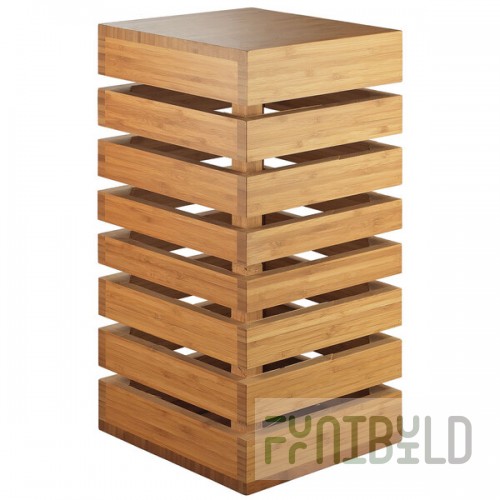 Cal-Mil 3331-60 Bamboo Square Crate Riser - 9
