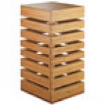 Cal-Mil 3331-60 Bamboo Square Crate Riser - 9 Cal-Mil 3331-60 Bamboo Square Crate Riser - 9