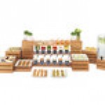 Cal-Mil 3331-60 Bamboo Square Crate Riser - 9 Cal-Mil 3331-60 Bamboo Square Crate Riser - 9