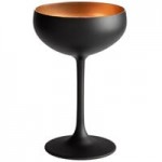 Stolzle Glisten from Global Tableware Collective 16.5 oz. Matte Red/Black Stemless Wine Glass / Tumbler - 6/Case