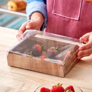 Enjay Wood Laminated Box with Lid for Meats and Treats 6