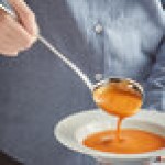 Acopa Swirl 2.5 oz. 18/8 Stainless Steel Ladle with Spout Acopa Swirl 2.5 oz. 18/8 Stainless Steel Ladle with Spout