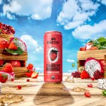 Tractor Beverage Co. Organic Strawberry Dragon Fruit Beverage 12 fl. oz. Can - 12/Case
