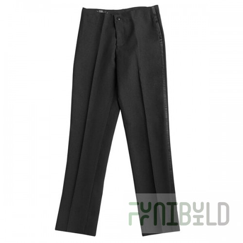 Henry Segal Women's Black Flat Front Low-Rise Tuxedo Pants - 00