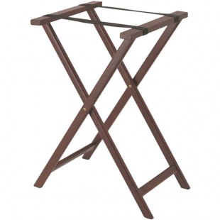 Aarco TS-3 Mahogany Folding Wood Tray Stand - 31 Aarco TS-3 Mahogany Folding Wood Tray Stand - 31