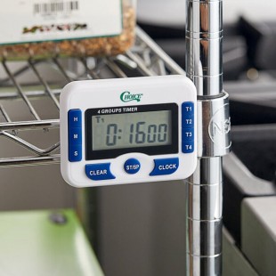 Choice Digital 99 Hour 4-Channel Kitchen Timer with Clock Choice Digital 99 Hour 4-Channel Kitchen Timer with Clock