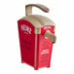Heinz Keystone 1.5 Gallon Red Plastic Countertop Heinz Ketchup Pump Dispenser with 2 Ketchup Pouches