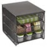 Safco 3275BL Black 3 Drawer Coffee Pod Organizer - 11 1/2 Safco 3275BL Black 3 Drawer Coffee Pod Organizer - 11 1/2