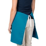 Intedge Teal Poly-Cotton 4-Way Waist Apron - 38