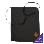 Chef Revival Black Poly-Cotton Customizable Bistro Bib Apron with 1 Pocket - 33 Chef Revival Black Poly-Cotton Customizable Bistro Bib Apron with 1 Pocket - 33