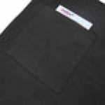 Chef Revival Black Poly-Cotton Customizable Bistro Bib Apron with 1 Pocket - 33 Chef Revival Black Poly-Cotton Customizable Bistro Bib Apron with 1 Pocket - 33