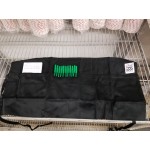 Chef Revival Black Poly-Cotton Customizable Waist Apron with 3 Pockets - 12
