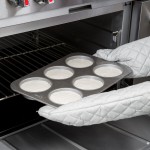 Chicago Metallic 44305 6 Cup 10.5 oz. Glazed Aluminized Steel Mini Cake / Jumbo Muffin Pan - 11 1/8 Chicago Metallic 44305 6 Cup 10.5 oz. Glazed Aluminized Steel Mini Cake / Jumbo Muffin Pan - 11 1/8