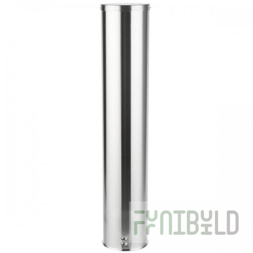 Vollrath PLC-4 Pull-Type Stainless Steel Wall Mount 32 - 44 oz. Cup Dispenser