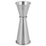 American Metalcraft JG5 1 oz. & 2 oz. Stainless Steel Japanese Style Jigger