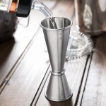 American Metalcraft JG5 1 oz. & 2 oz. Stainless Steel Japanese Style Jigger