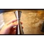 American Metalcraft JG5 1 oz. & 2 oz. Stainless Steel Japanese Style Jigger