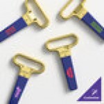 Franmara Ahh Super! Brass-Plated Two-Prong Customizable Cork Extractor with Dark Blue Sheath 2126-05