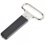 Franmara Ahh Super! Brass-Plated Two-Prong Customizable Cork Extractor with Dark Blue Sheath 2126-05