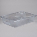 Rubbermaid® FG330800CLR Clear Polycarbonate Food Storage Box - 26