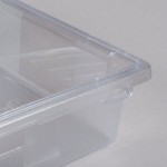 Rubbermaid® FG330800CLR Clear Polycarbonate Food Storage Box - 26