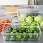Rubbermaid® FG330800CLR Clear Polycarbonate Food Storage Box - 26