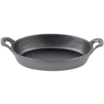 American Metalcraft CIPOV9567 36 oz. Pre-Seasoned Mini Cast Iron Oval Casserole Dish American Metalcraft CIPOV9567 36 oz. Pre-Seasoned Mini Cast Iron Oval Casserole Dish