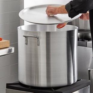 Choice 80 Qt. Heavy Weight Aluminum Stock Pot with Cover Choice 80 Qt. Heavy Weight Aluminum Stock Pot with Cover