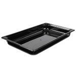 Vollrath 9002420 Super Pan® Full Size Black High Heat Plastic Food Pan - 2 1/2 Vollrath 9002420 Super Pan® Full Size Black High Heat Plastic Food Pan - 2 1/2