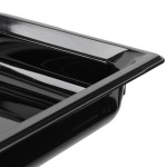 Vollrath 9002420 Super Pan® Full Size Black High Heat Plastic Food Pan - 2 1/2 Vollrath 9002420 Super Pan® Full Size Black High Heat Plastic Food Pan - 2 1/2