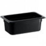 Vigor 1/4 Size Black Polycarbonate Food Pan - 4