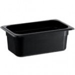 Vigor 1/4 Size Black Polycarbonate Food Pan - 4