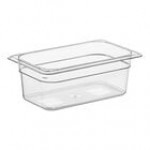 Vigor 1/4 Size Black Polycarbonate Food Pan - 4