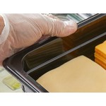 Vigor 1/4 Size Black Polycarbonate Food Pan - 4