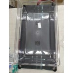 Vigor 1/4 Size Black Polycarbonate Food Pan - 4