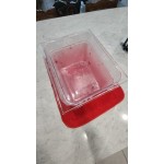 Vigor 1/4 Size Black Polycarbonate Food Pan - 4