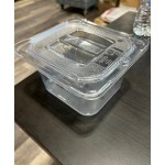 Vigor 1/4 Size Black Polycarbonate Food Pan - 4