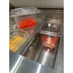 Vigor 1/4 Size Black Polycarbonate Food Pan - 4