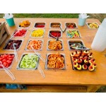 Vigor 1/4 Size Black Polycarbonate Food Pan - 4