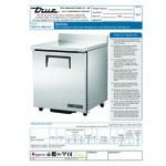 True TWT-27-ADA-HC LH 27 5/8 True TWT-27-ADA-HC LH 27 5/8