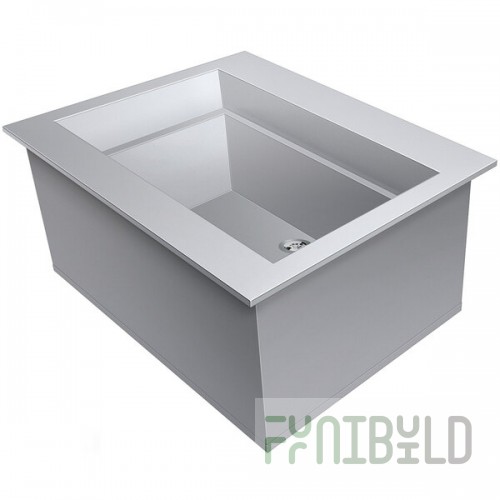 Hatco IWB-1 One Pan Slanted Drop-In Ice-Cooled Food Well
