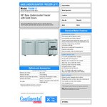 Continental Refrigerator FA68N-U 68