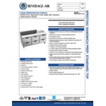 Beverage-Air SPED72HC-12-6-CL Elite Series 72